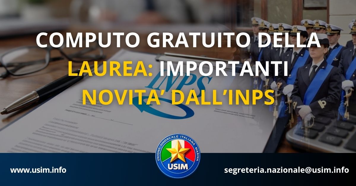 Riscatto gratuito della Laurea: novità dall'INPS