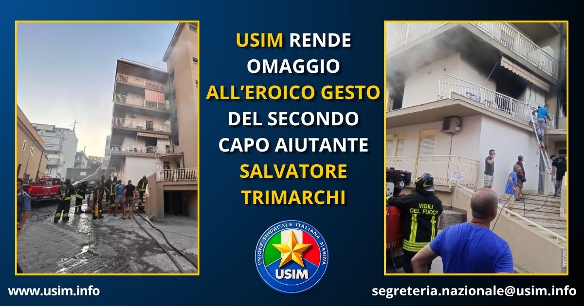L'eroico gesto del 2° C° Aiut. Salvatore Trimarchi