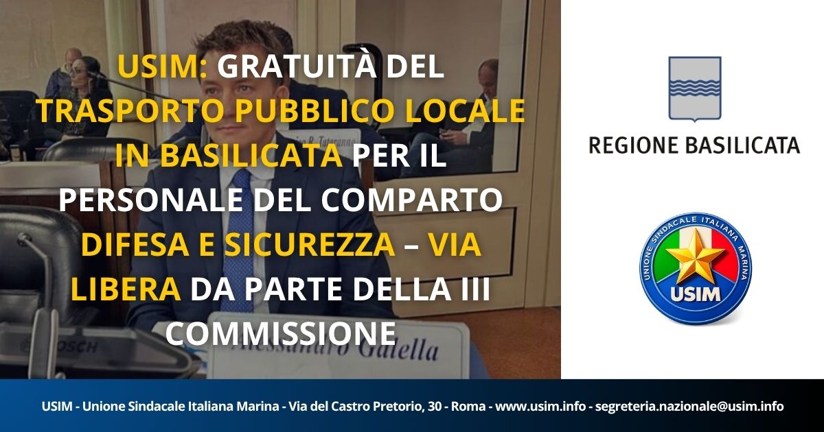 Gratuità del trasporto pubblico in Basilicata