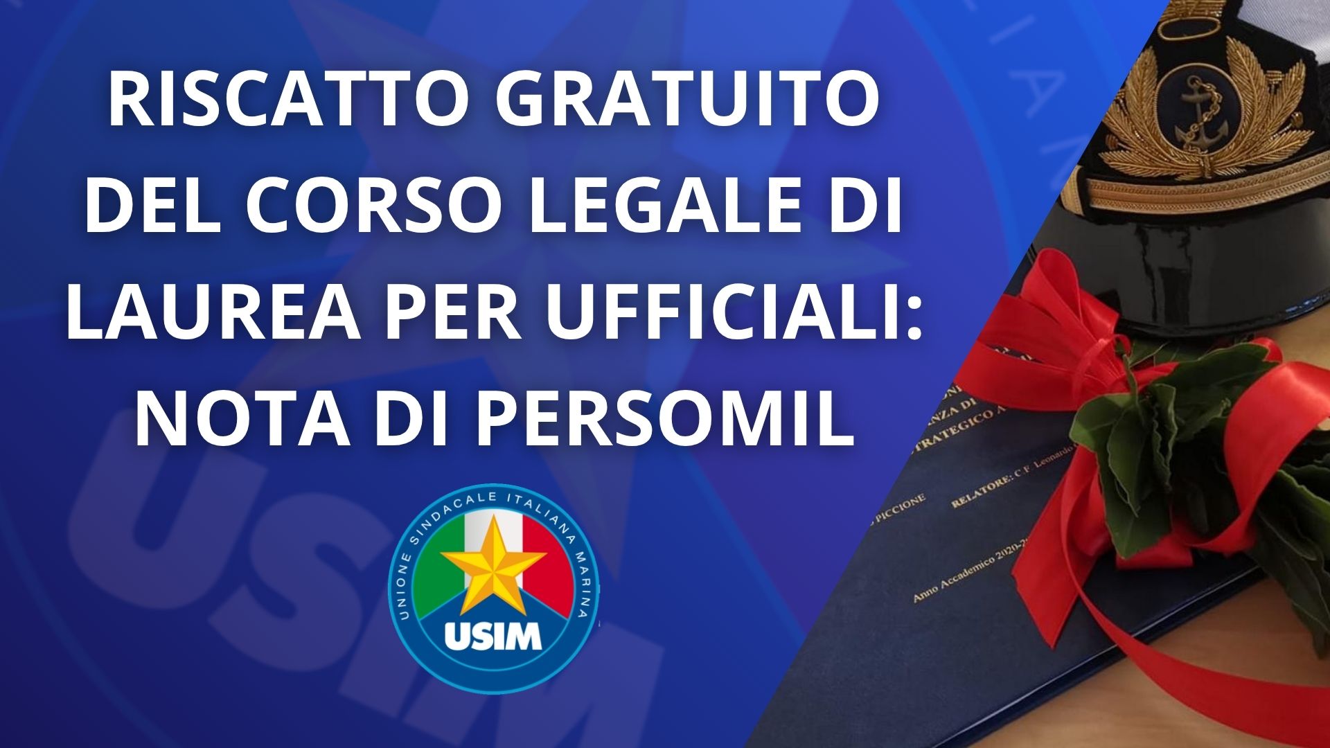 Riscatto corso di laurea per Ufficiali