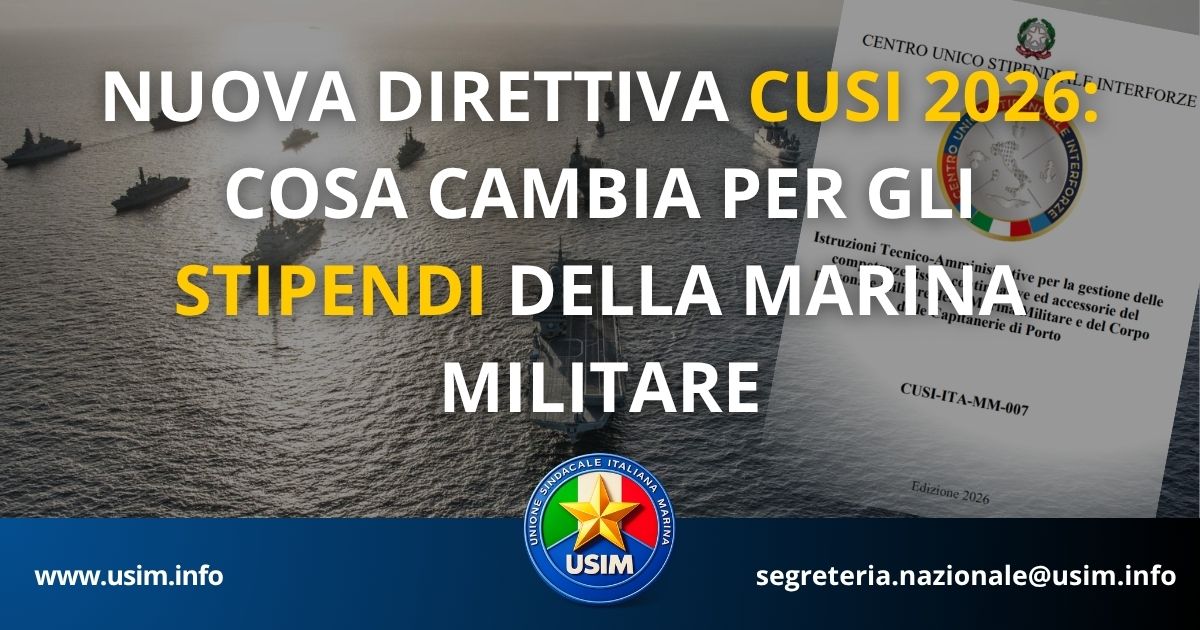 Nuova direttiva CUSI 2026