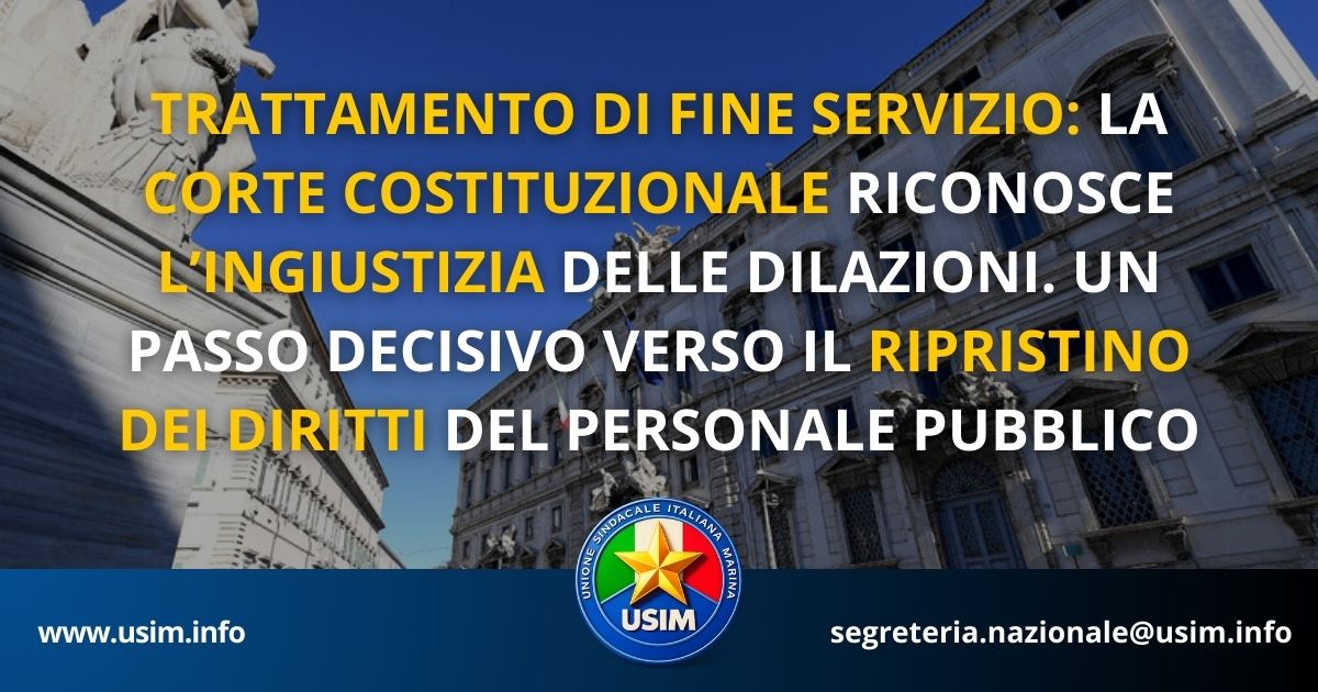 TFS: Corte Costituzionale riconosce l'ingiustizia.
